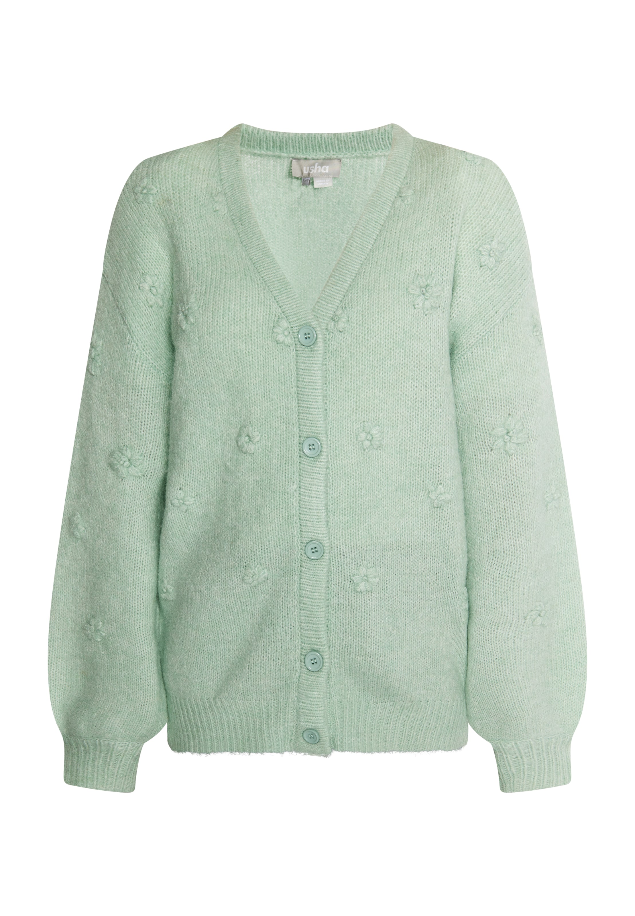 Pull-over Usha en vert : devant