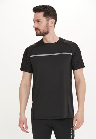 ENDURANCE Functioneel shirt 'Serzo' in Zwart: voorkant