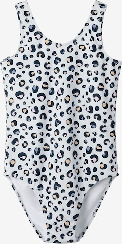 NAME ITJednodijelni kupaći kostim 'NKFZANIMAL' - plava boja: prednji dio