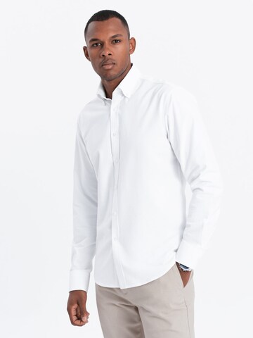 Ombre Regular Fit Hemd 'SHOS-0114' in Weiß