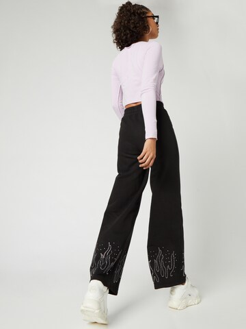 SHYX Wide leg Broek 'Gesa' in Zwart