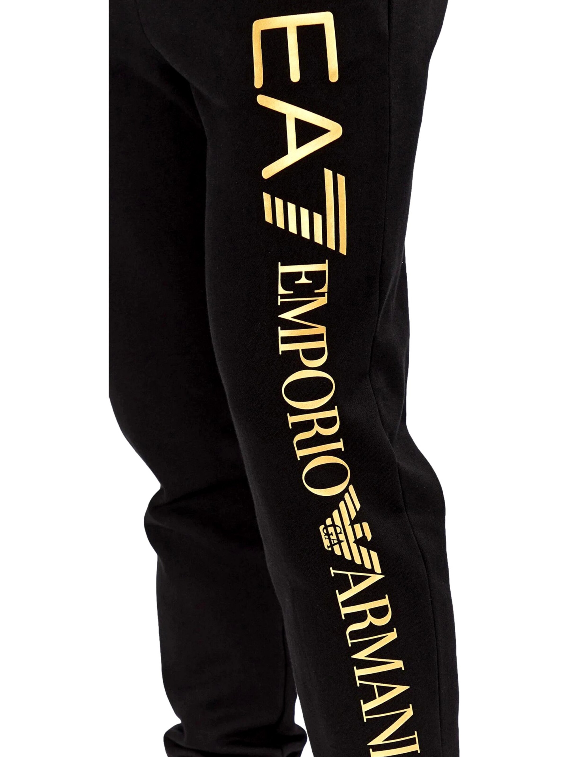 EA7 Emporio Armani Tapered Broek in Zwart