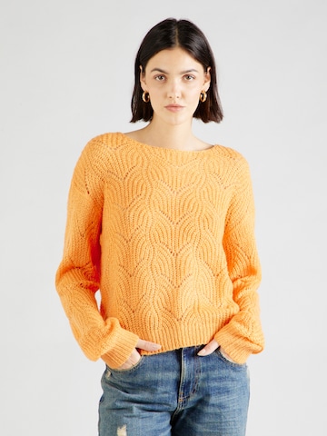 Pull-over 'BADUT' JDY en orange : devant