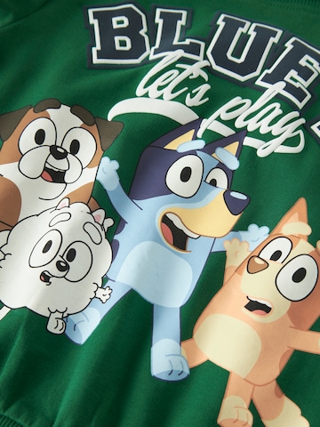 NAME IT - Sweatshirt 'NMMJUST BLUEY' em verde