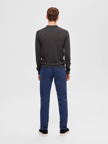 SELECTED HOMME Pullover 'TOWN' i grå