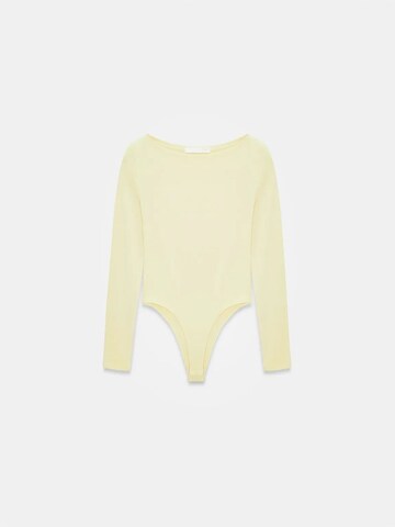 Body a camicia di Dilvin in giallo: frontale