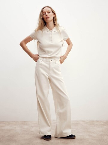 Wide leg Pantaloni 'Jana' di ABOUT YOU x Marie von Behrens in bianco