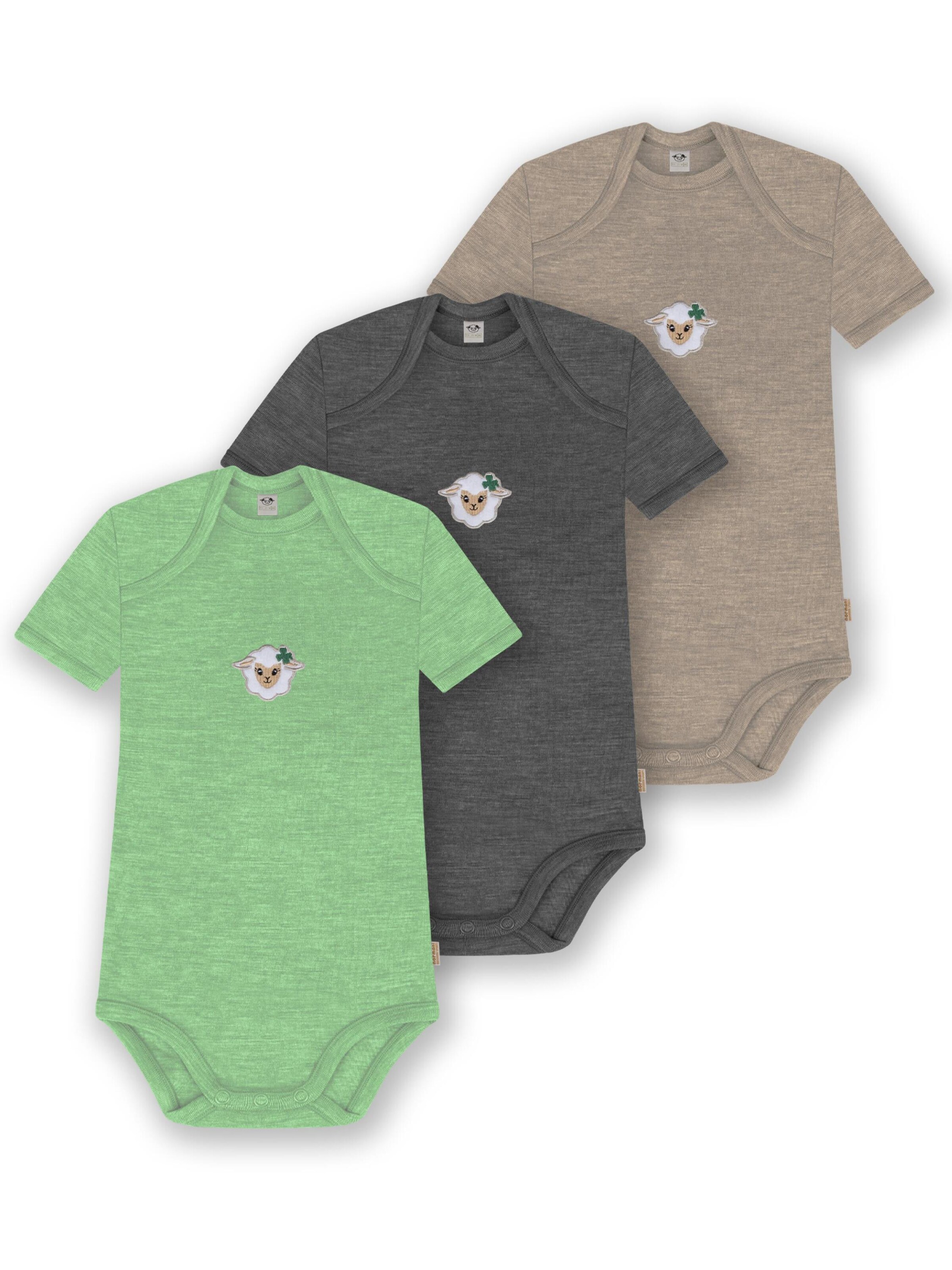 Barboteuse / body 'Tauranga' normani en mélange de couleurs : devant