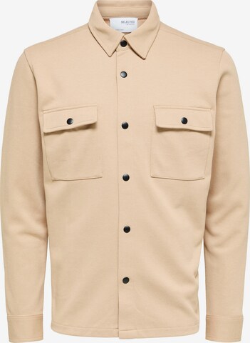 Veste mi-saison 'Jackie' SELECTED HOMME en beige : devant