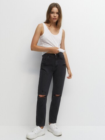 Regular Jeans de la Pull&Bear pe negru