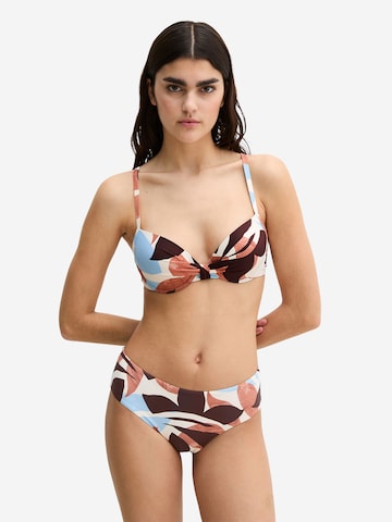 Marc O'Polo Bikini-Hose ' Breezy Leaf ' in Blau: Vorderseite