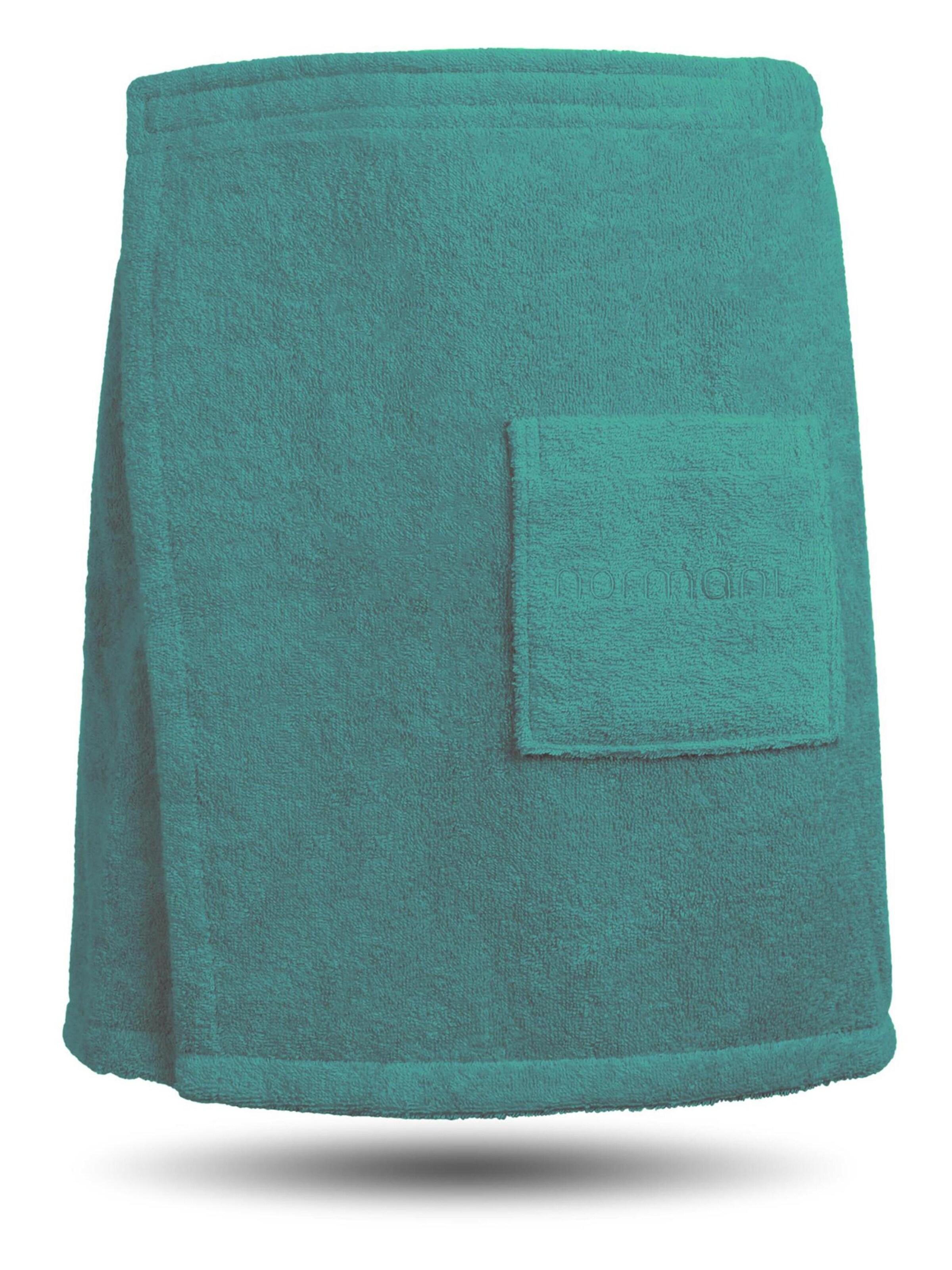 Peignoir court ' Mersin ' normani en vert : devant