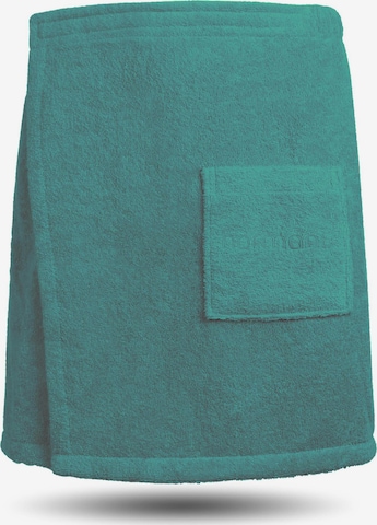 normani Short Bathrobe ' Mersin ' in Green: front