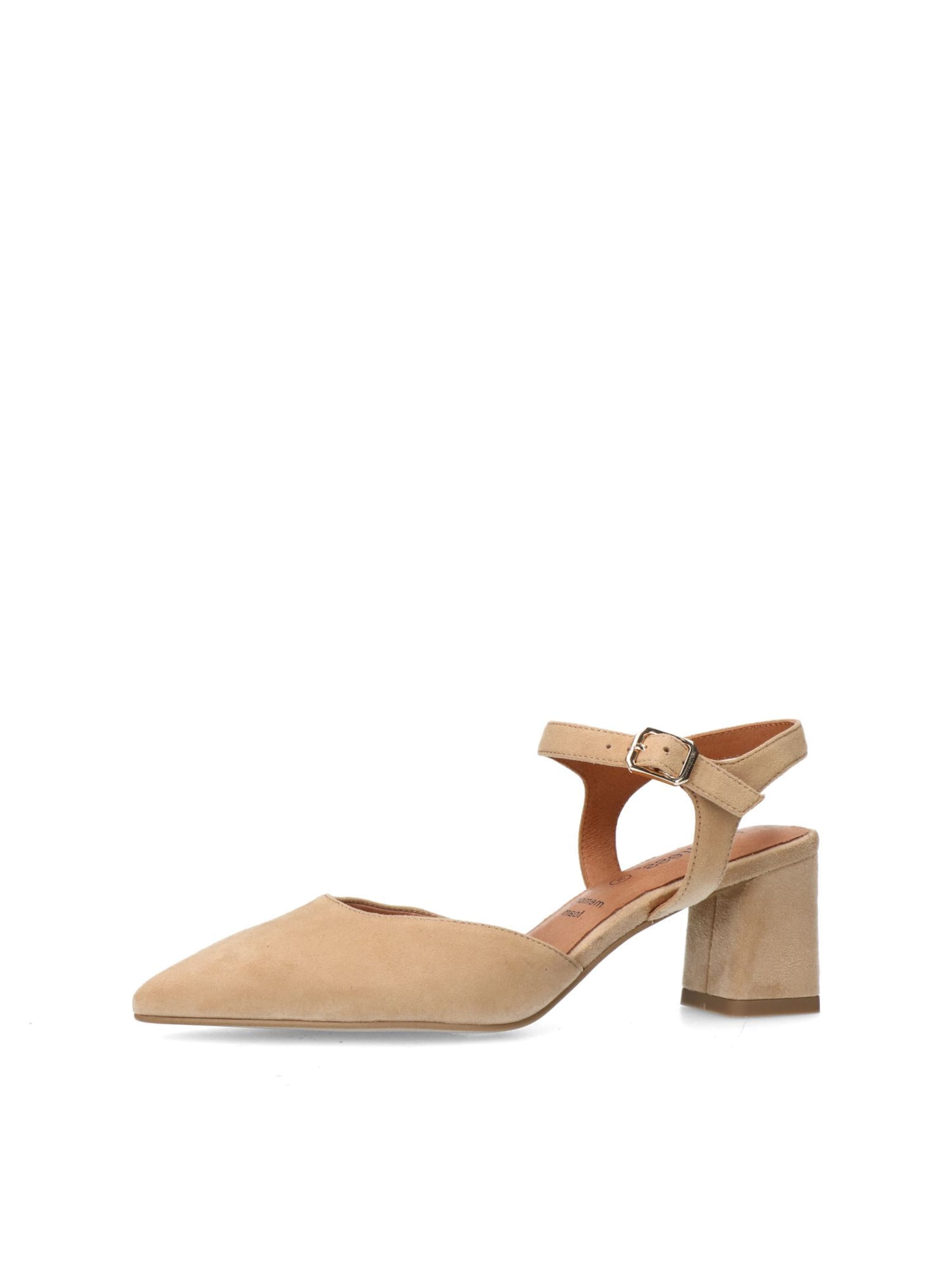 Escarpins à bride arrière MANFIELD en beige : devant