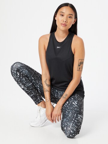 Reebok Sporttop in Zwart