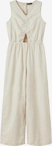 LMTD Dungarees 'Hill' in White: front