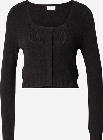 Cotton On Knit Cardigan in Black: front
