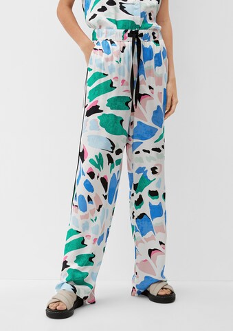 s.Oliver Wide leg Trousers in Beige: front