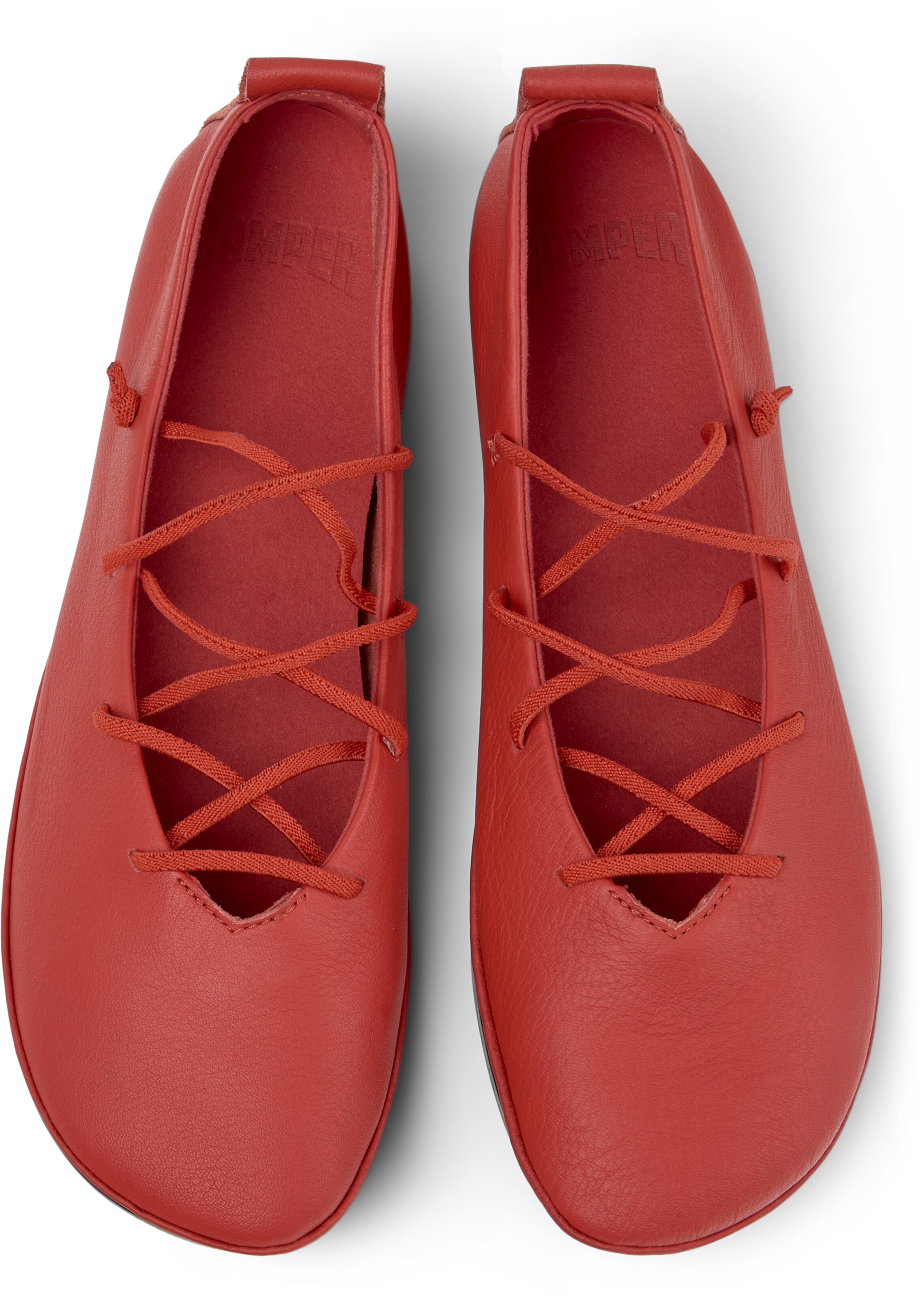 CAMPER Strap ballerina 'Right Nina' in Red