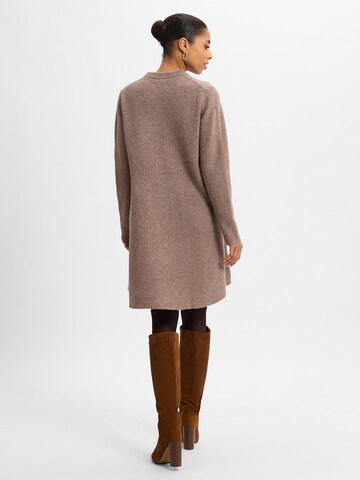Marie Lund Gebreide jurk in Beige