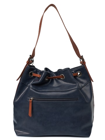 Marc Picard Handbag 'Beutel Bag Flechtoptik' in Blue