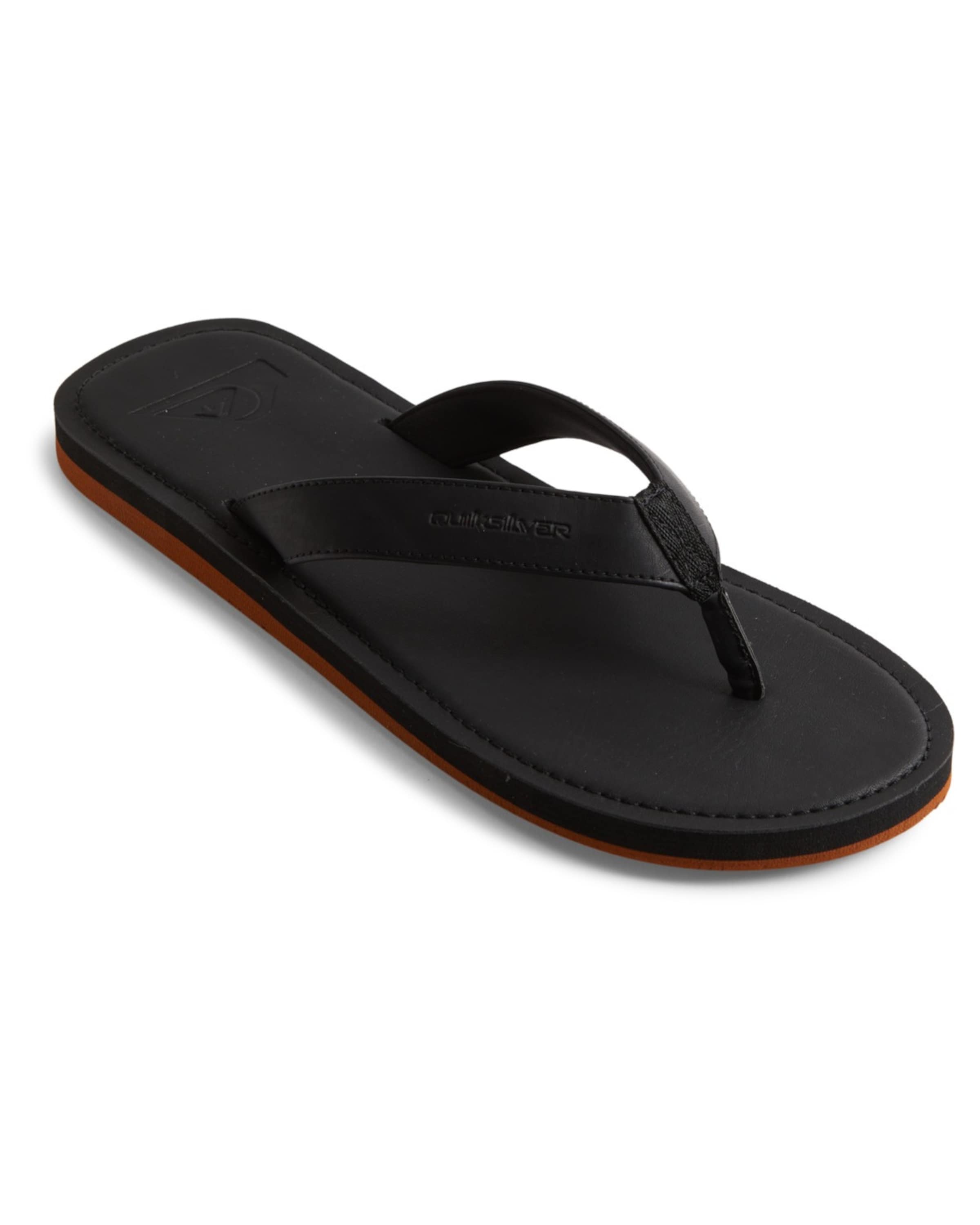 Tongs 'Molokai ll' QUIKSILVER en noir : devant