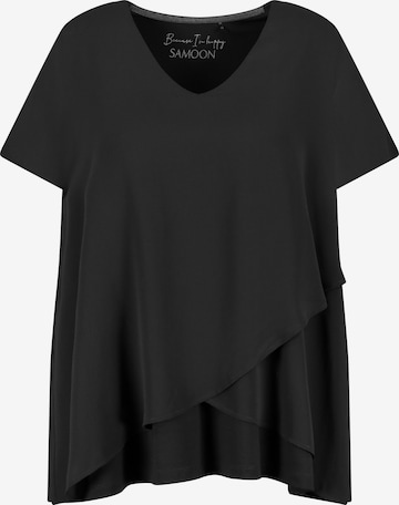 SAMOON Blouse in Zwart: voorkant