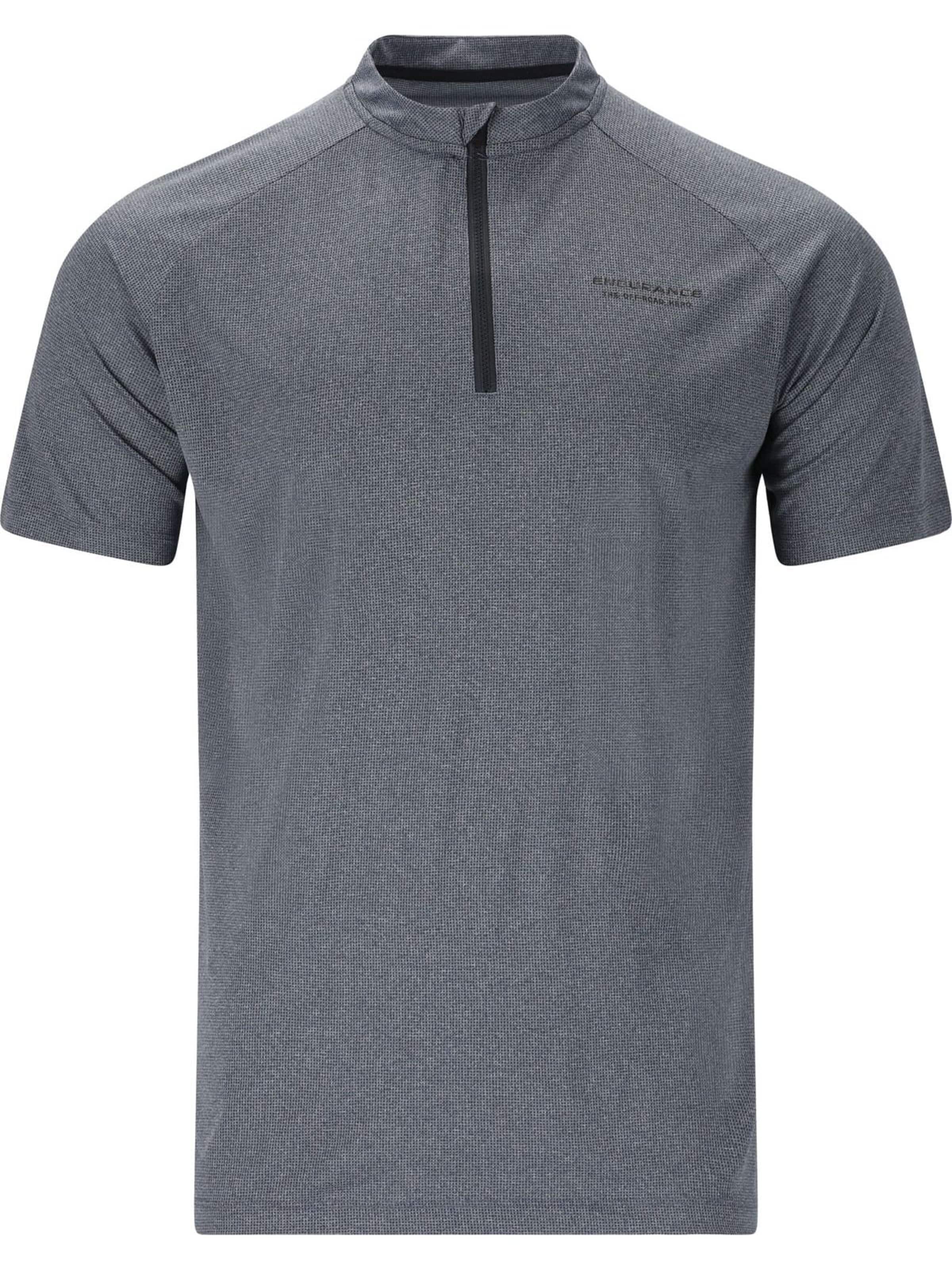 T-Shirt fonctionnel 'Crow M Melange Cycling/MTB SS Shirt' ENDURANCE en bleu