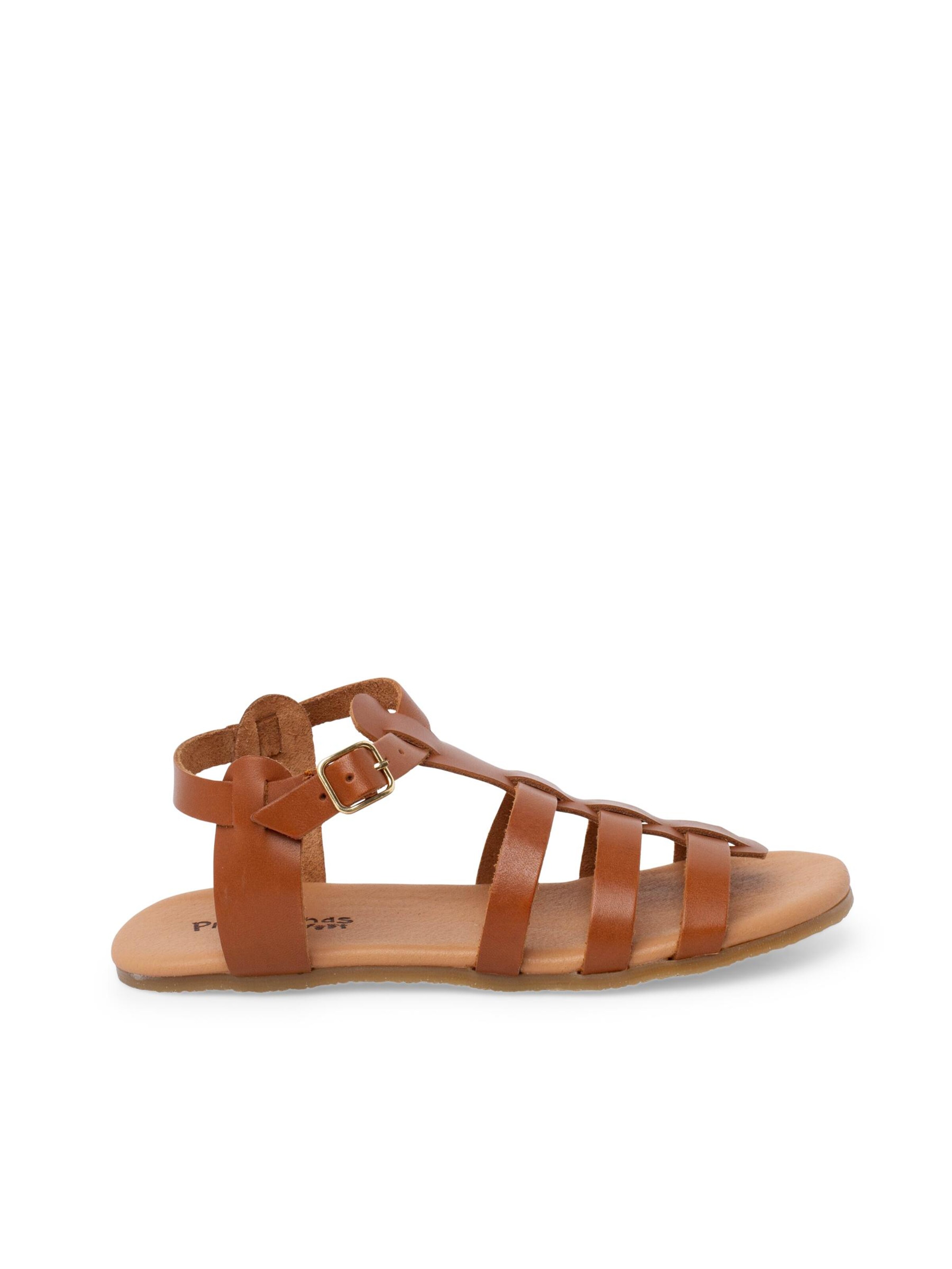 Sandales Pisamonas en marron : devant