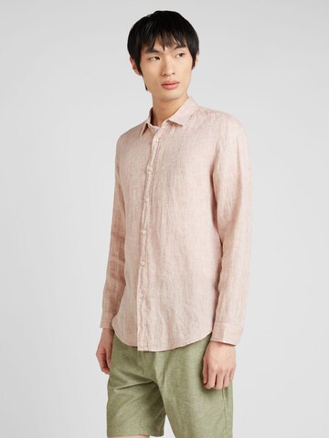 Regular fit Camicia di UNITED COLORS OF BENETTON in beige: frontale