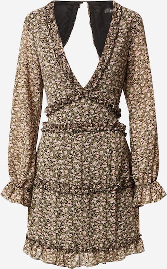 Missguided Kjole i khaki / lyserød / pastelpink / sort, Produktvisning
