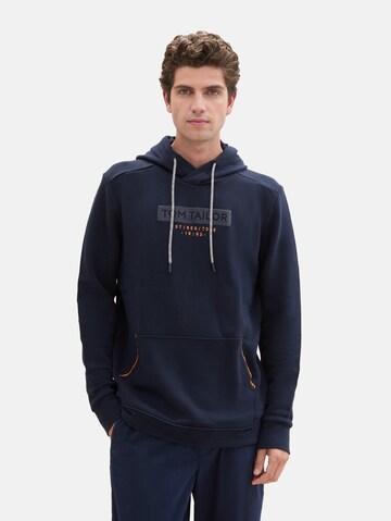 TOM TAILOR Sweatshirt in Blauw: voorkant