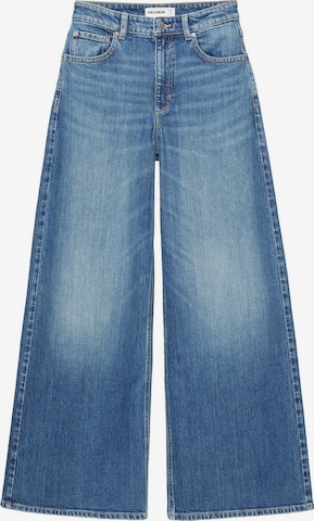 Pull&Bear Wide leg Jeans i blå: framsida