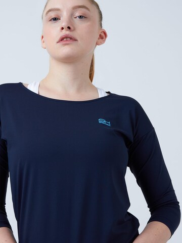 SPORTKIND Funktionsshirt '3/4 Loose Fit'‌‌‌‌‌‌‌‌‌ in Blau
