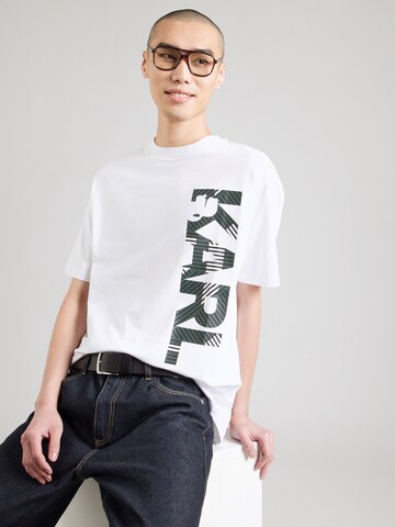 Karl Lagerfeld Μπλουζάκι σε λευκό: μπροστά