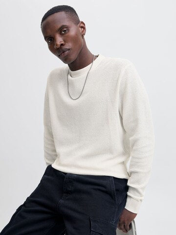 JACK & JONES Pullover i hvid