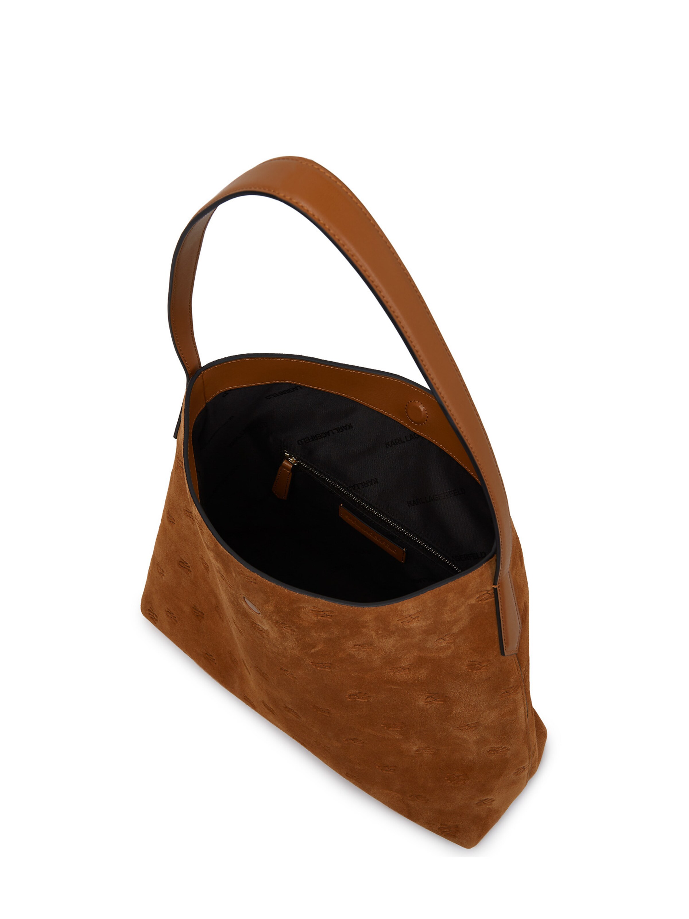 Karl Lagerfeld - Bolso de hombro 'Autograph' en marrón