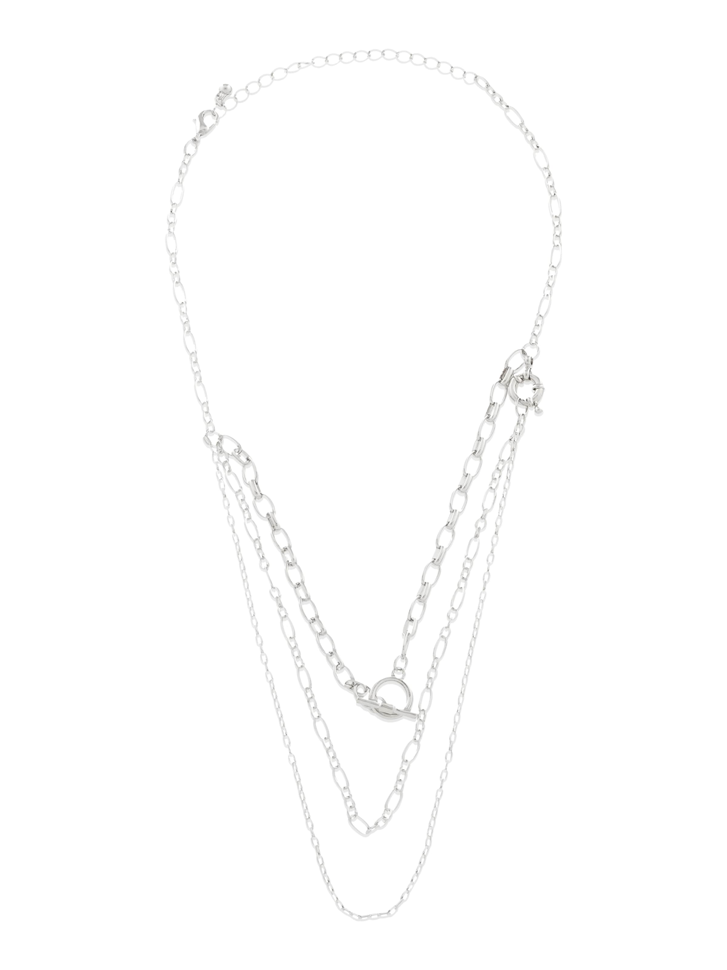 ABOUT YOU Цепочка в Серебристый: спереди