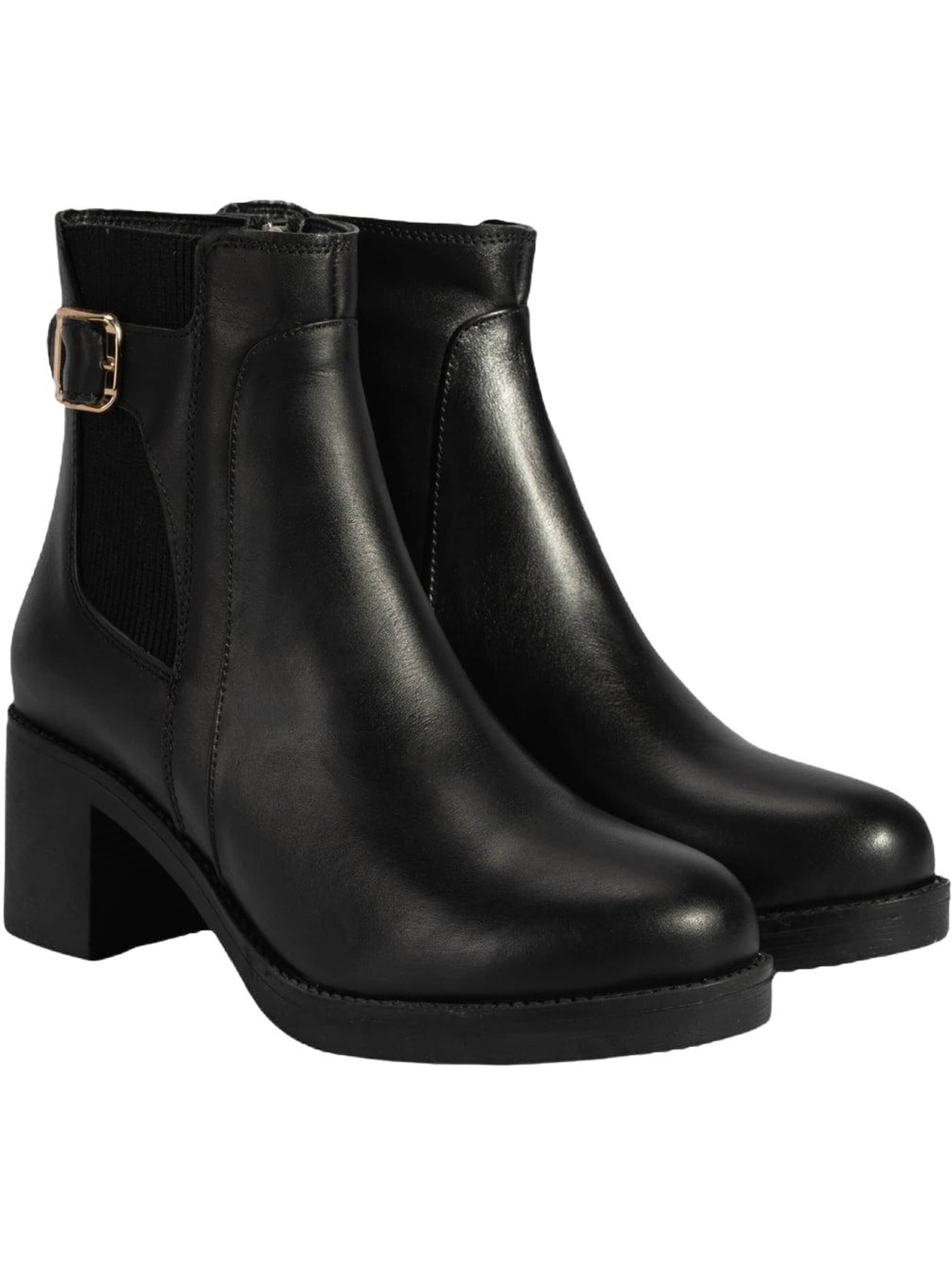 Desa Stiefel 'Stiefeletten'‌‌‌‌‌‌‌‌‌ in Schwarz: Vorderseite