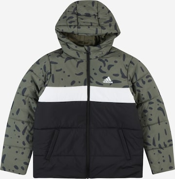 ADIDAS SPORTSWEAR Outdoor jacket 'Colorblocked Padded' in Black: front