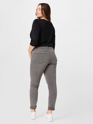 Tom Tailor Women + Slimfit Jeans in Grau