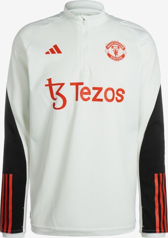 T-Shirt fonctionnel 'Manchester United Tiro 23' ADIDAS PERFORMANCE en blanc : devant