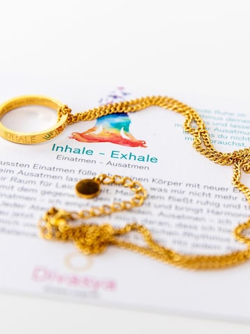 Divasya Kette 'Inhale - Exhale'‌‌‌ in Gold