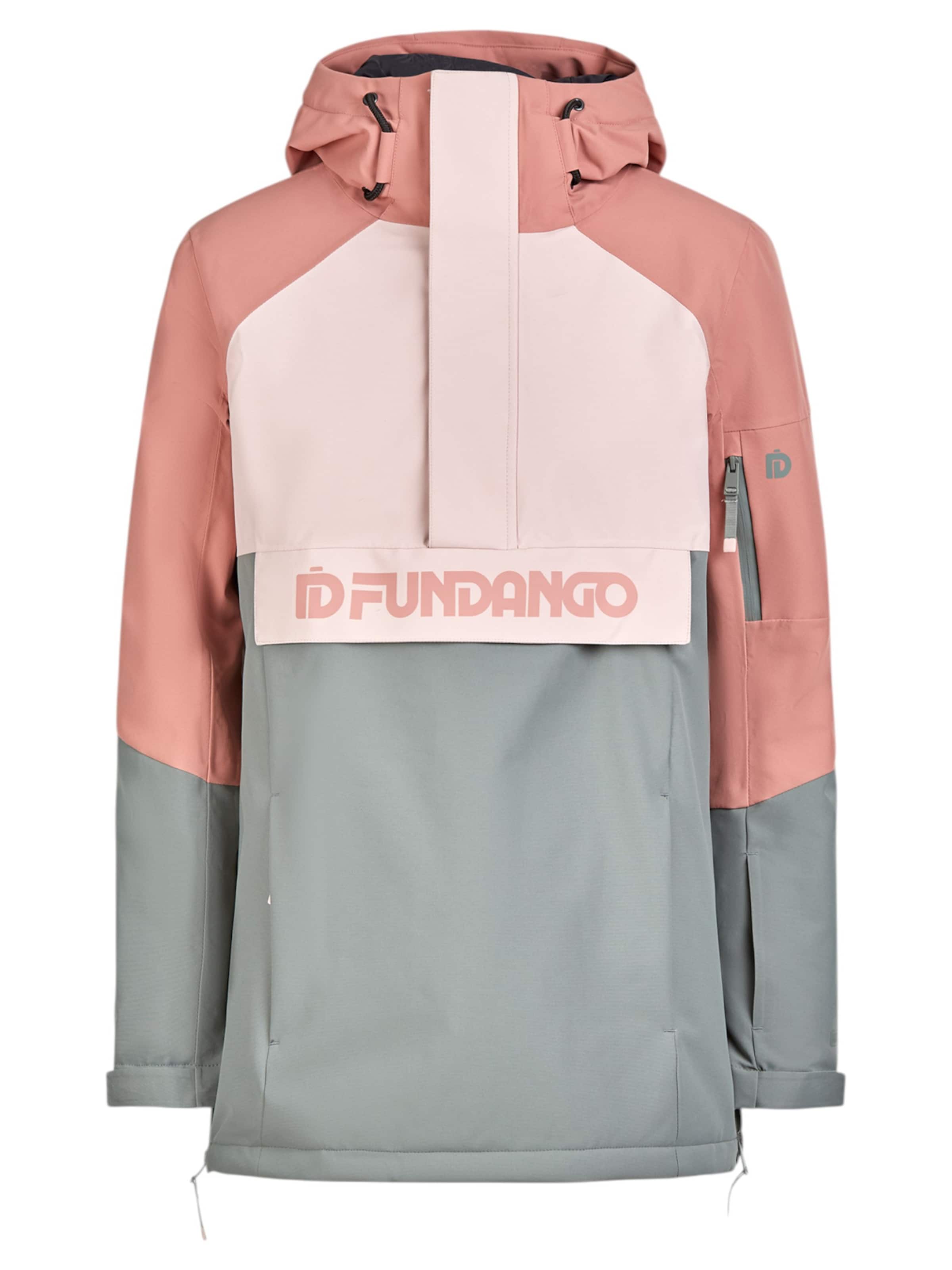 Fundango Outdoor jacket 'Birch ECO Logo Anorak' in Green: front