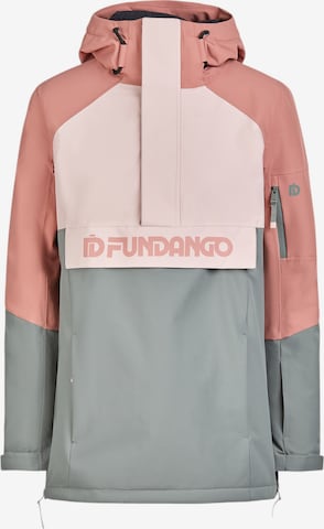 Fundango Outdoorjas 'Birch ECO Logo Anorak' in Groen: voorkant