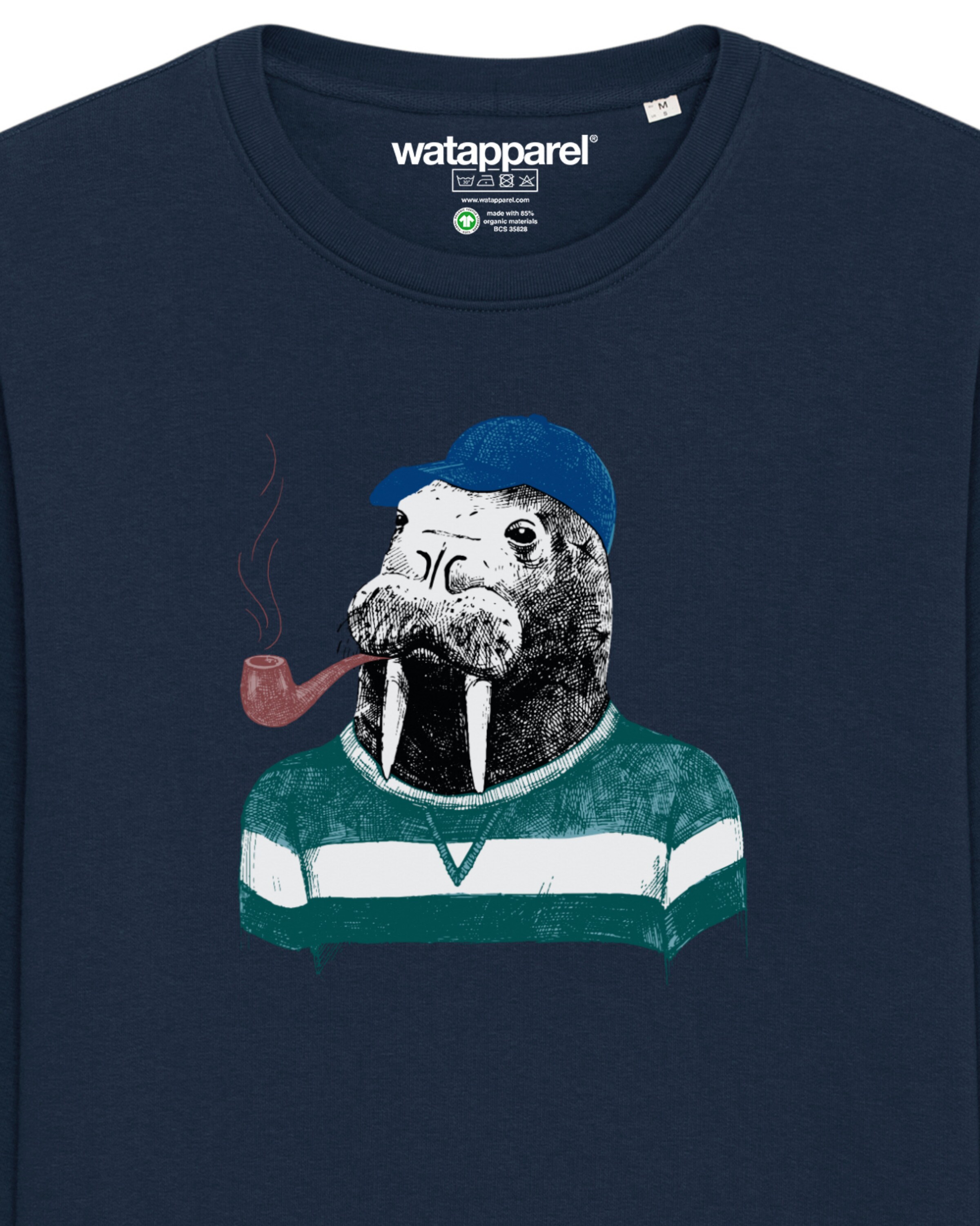 Felpa ' Walross ' di Watapparel in blu