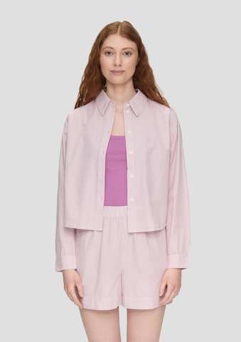 QS Blouse in Roze: voorkant