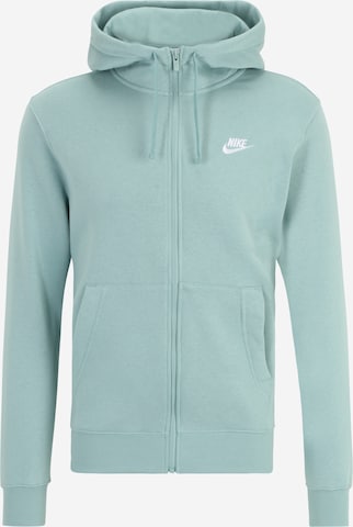 Nike Sportswear Sweatjacke  'Club Fleece' in Grün: predná strana