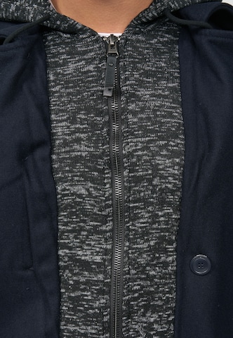 INDICODE JEANS Between-seasons coat 'Cliff' in Blue