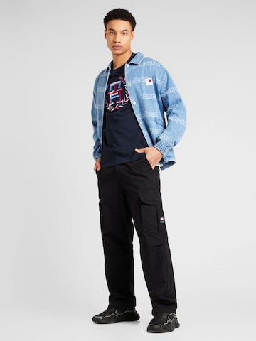 Tommy Jeans Prechodná bunda - Modrá